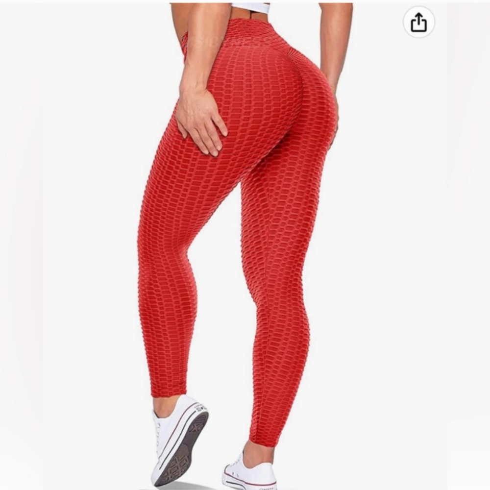 Tik Tok Leggings - Red ♥️